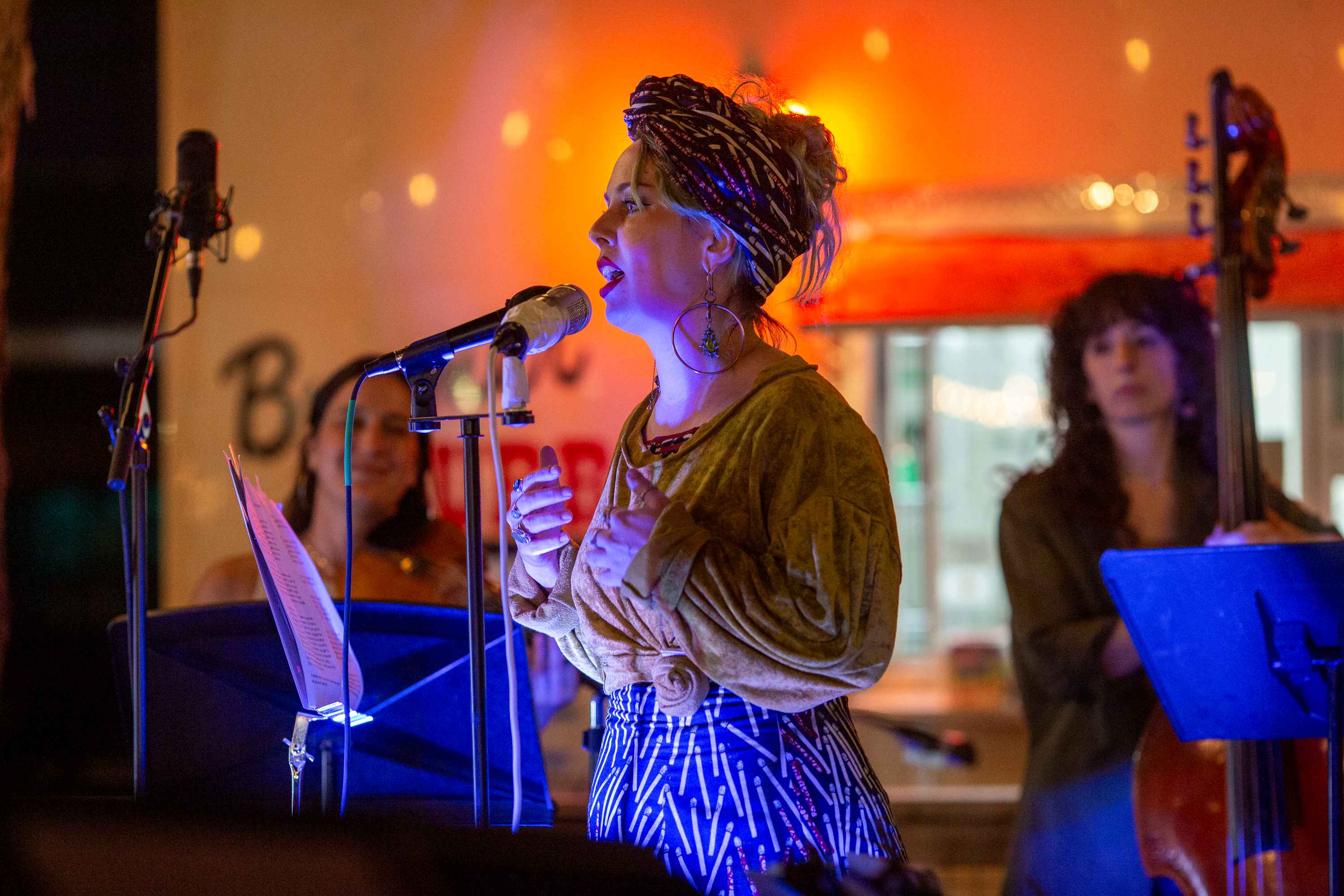 Storyteller on stage